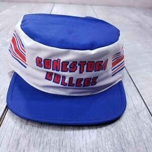 K-Brand Conestoga College Painter Hat Cap Trucker Elastic Blue Vintage KProducts